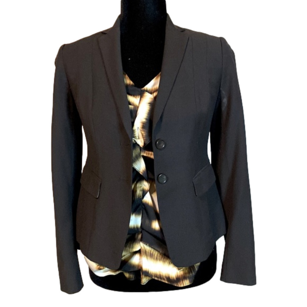 ANN Taylor dark brown 2-button jacket